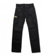 NARROW 6 POCKET BLACK DENIM PANTS