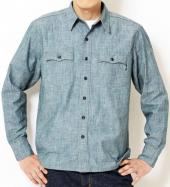 CHAMBRAY SHIRTS *ブルー*