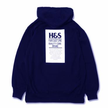 H&S TAG HOODED SWEAT SHIRT *ネイビー*