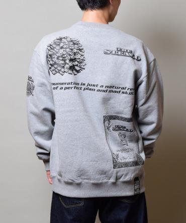 STEALO CREW SWEAT / MIX GREY