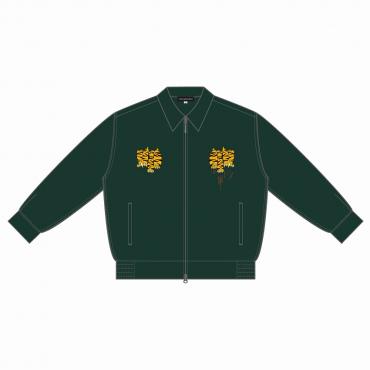 Tiger embroidery loose fit jacket *British green*