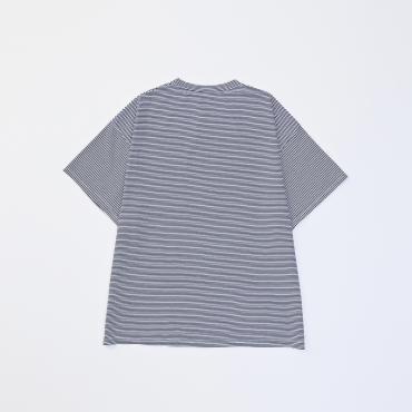 S/S BORDER TEE *ブルー*