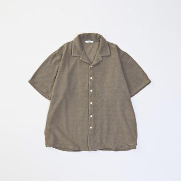 OPEN COLLAR PILE SHIRTS *オリーブ*