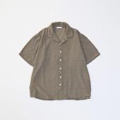 OPEN COLLAR PILE SHIRTS *オリーブ*