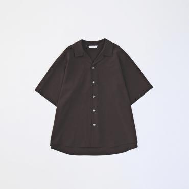 OPEN COLLAR SHIRTS *ブラウン*