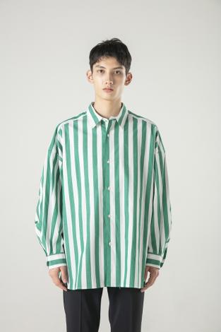 BIG STRIPE SHIRTS *ブラック*