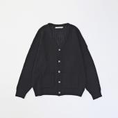 MESH KNIT CARDIGAN *ダークネイビー*