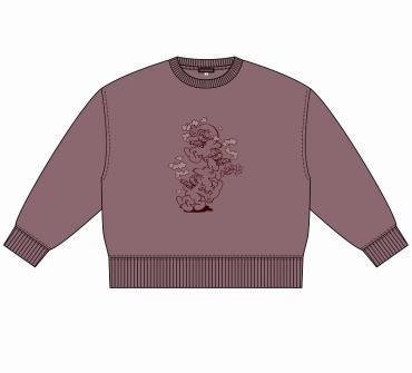 -先行予約-Chilling Smaxx Big silhouette sweat *メルロー*