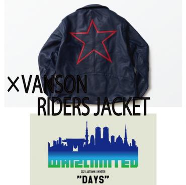 ×VANSON RIDERS JACKET