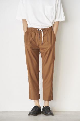 ANKLE EASY PANTS *ブラウン*