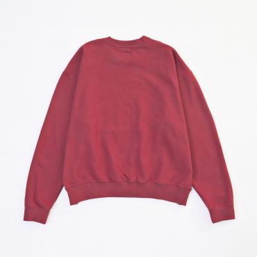 WIDE LOGO SWEAT *エンジ*