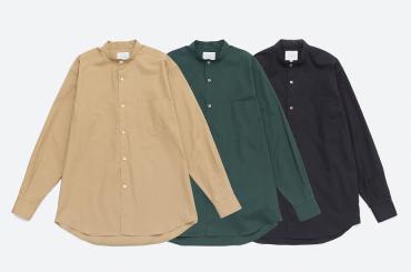 BAND COLLAR SHIRTS *ベージュ*