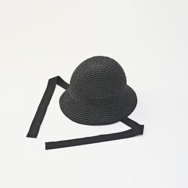 ×CA4LA / RAFFIA HAT *ブラック*