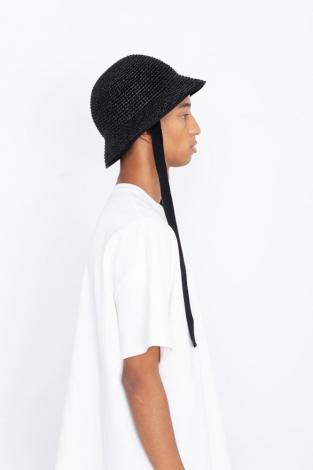 ×CA4LA / RAFFIA HAT *ブラック*