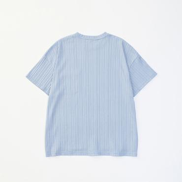 PLEATS TEE *サックス*