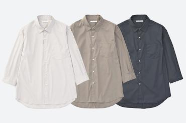 7 SLEEVE STRETCH SHIRTS *グレー*