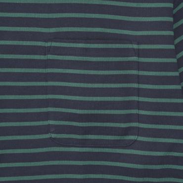 BIG BORDER CUTSEW *ネイビー×グリーン*