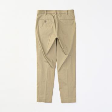 TAPERED LINEN SLACKS *ブラウン*