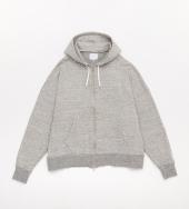WIDE ZIP UP PARKA *グレー*