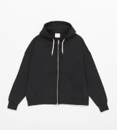 WIDE ZIP UP PARKA *ブラック*