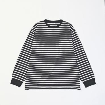 L/S BORDER CUTSEW *ブラック×ホワイト*