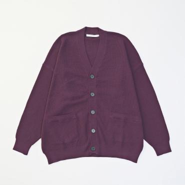 BIG WAFFLE CARDIGAN *パープル*