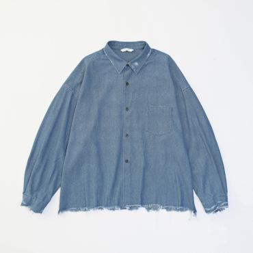 DAMEGE DENIM SHIRTS *ライトブルー*