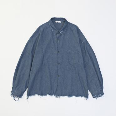 DAMEGE DENIM SHIRTS *インディゴブルー*