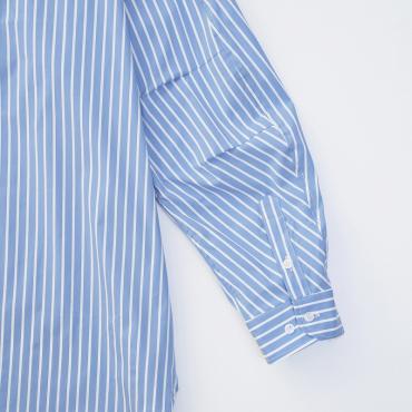 STRIPE BIG SHIRTS *サックス*