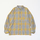 RAYON CHECK BIG SHIRTS *イエロー*