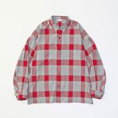 RAYON CHECK BIG SHIRTS *レッド*