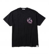 "SNAKE Circle" TEE(PUR) *ブラック*