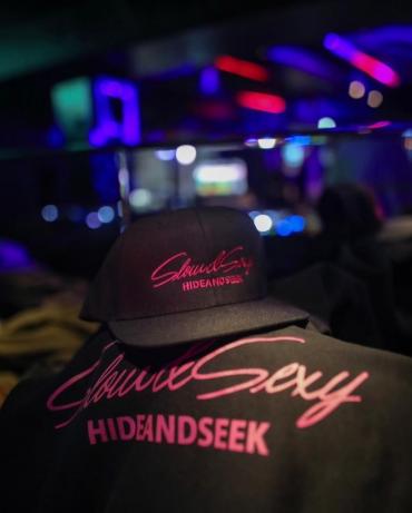 SLOW&SEXY Baseball CAP /BLACK×PINK