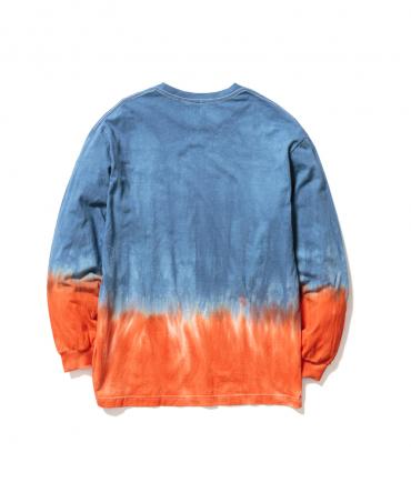 TIE DYE L/S Tee *ブルー×オレンジ*