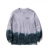 TIE DYE L/S Tee *グレー×ネイビー*