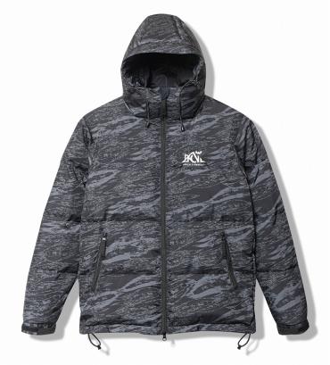 xNANGA 3 LAYER HOODED DOWN JACKET / GREY CAMO