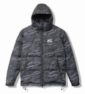 xNANGA 3 LAYER HOODED DOWN JACKET / GREY CAMO