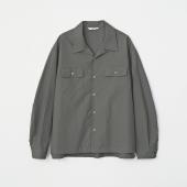 OPEN COLLAR BIG SHIRT *グレー*