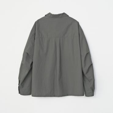 OPEN COLLAR BIG SHIRT *グレー*