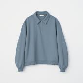 HALF ZIP POLO SWEAT *ブルー*