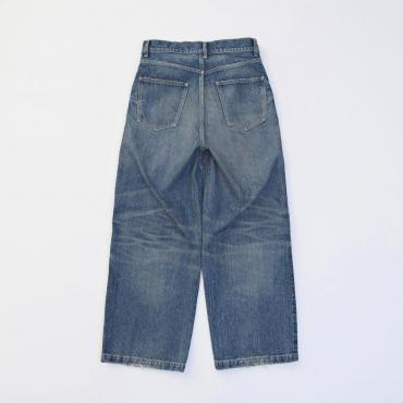 DENIM BUGGY SLACKS *ブルー*