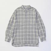 RAYON CHECK SHIRTS *グレー*