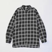 RAYON CHECK SHIRTS *ブラック*