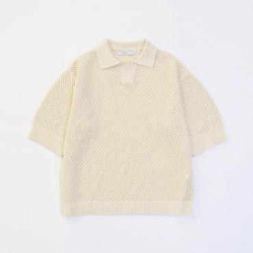 SUMMER KNIT POLO *オフホワイト*