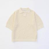 SUMMER KNIT POLO *オフホワイト*