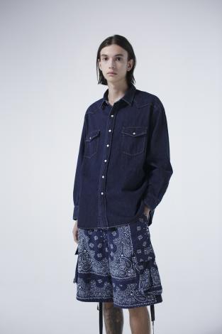 BIG WESTERN SHIRTS *ブルー*