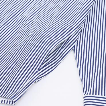 SEAMLESS STRIPE SHIRTS *ネイビー*