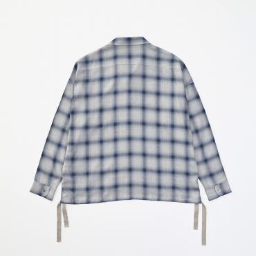 BIG RAYON CHECK SHIRTS *ブルー*