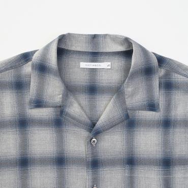 BIG RAYON CHECK SHIRTS *ブルー*