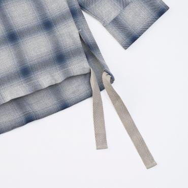 BIG RAYON CHECK SHIRTS *ブルー*